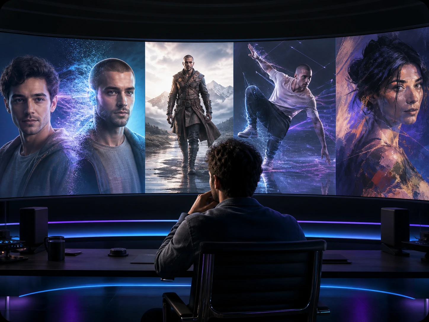 Creator exploring four AI video transformation tools